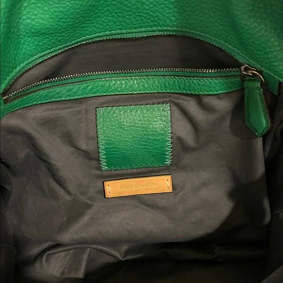 Reed Krakoff Leather Gym Bag in Zephyr Green - Picture 9 of 13